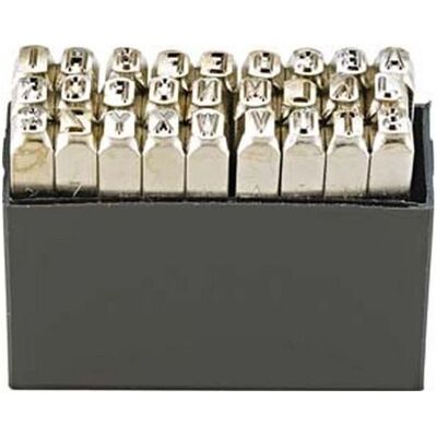 Set di timbri con lettere Argento TURNUS - Per materiali fino a 1200 N/mm² - Altezza 3 mm Set di timbri con lettere Argento TURNUS - Per materiali fino a 1200 N/mm² - Altezza 3 mm