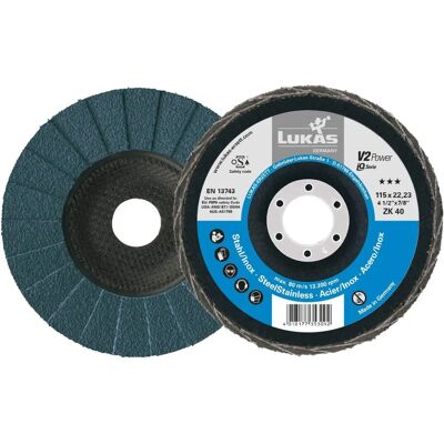 Disco abrasivo Lukas V2 Power Zircônio 125mm Disco abrasivo Lukas V2 Power Zircônio 125mm