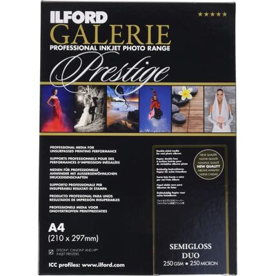 Ilford Galerie Semigloss Duo - Papier Photo - A4 - 25 Feuilles - Publicité Ilford Galerie Semigloss Duo - Papier Photo - A4 - 25 Feuilles - Publicité