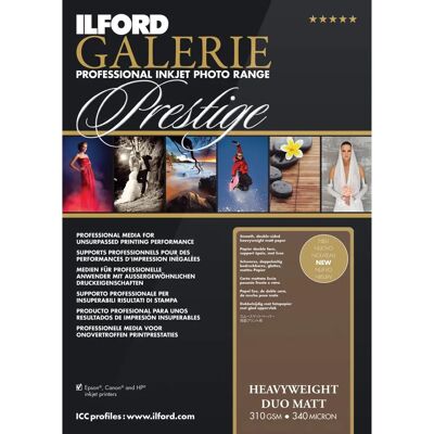 Carta Fotografica ILFORD Heavyweight Duo Matt - A3+ 50 fogli Carta Fotografica ILFORD Heavyweight Duo Matt - A3+ 50 fogli