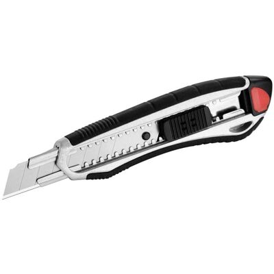 Westcott E84025 00 Aluminium Alloy Utility Knife - 18mm, Soft Grip Westcott E84025 00 Aluminium Alloy Utility Knife - 18mm, Soft Grip