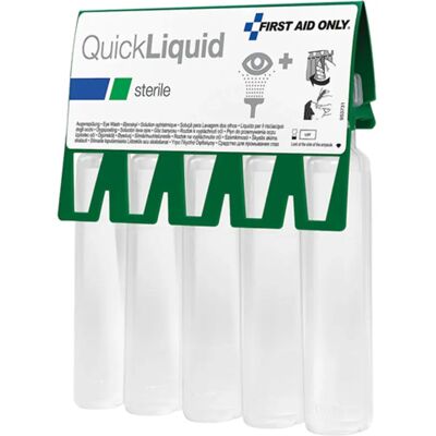 Quickaid - Trousse de Premiers Soins - Ampoules de Lavage Oculaire Steriles - Publicité Quickaid - Trousse de Premiers Soins - Ampoules de Lavage Oculaire Steriles - Publicité
