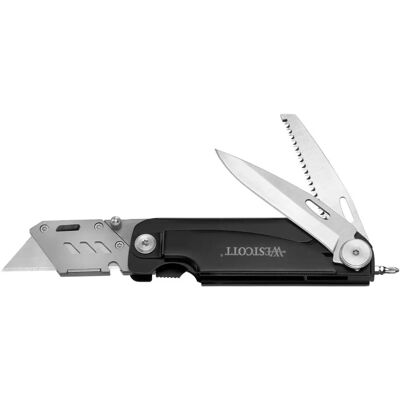 Coltello multiuso Westcott - Acciaio inossidabile, 17cm, Nero Coltello multiuso Westcott - Acciaio inossidabile, 17cm, Nero