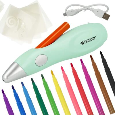 Westcott Elektrisches Airbrush-Set für Kinder Westcott Elektrisches Airbrush-Set für Kinder