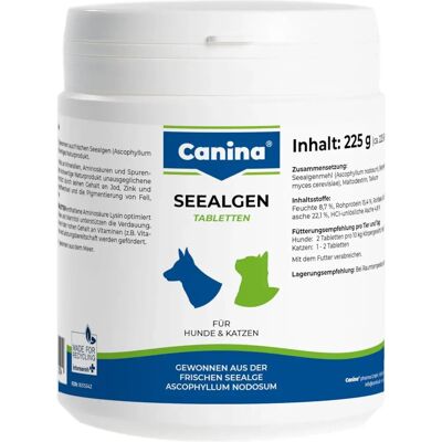Canina Pharma Seealgen Voedingssupplement voor Honden en Katten - 225g Canina Pharma Seealgen Voedingssupplement voor Honden en Katten - 225g