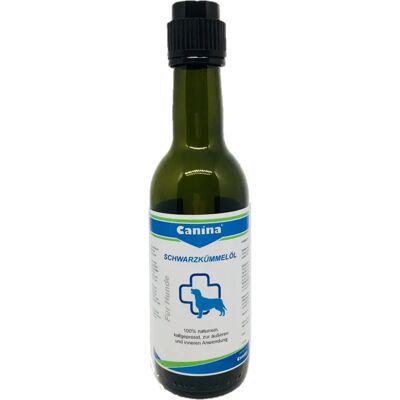 Canina Zwarte Komijnolie 250ml - Hondensupplement Canina Zwarte Komijnolie 250ml - Hondensupplement