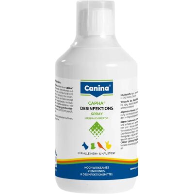Canina Pharma - CAPHA Desclean Spray - Breitbanddesinfektionsmittel für Haustiere Canina Pharma - CAPHA Desclean Spray - Breitbanddesinfektionsmittel für Haustiere