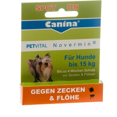 Petvital Novermin Spot-On contre puces et tiques pour petits chiens Petvital Novermin Spot-On contre puces et tiques pour petits chiens