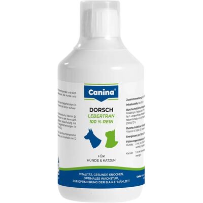 Canina Pharma Medizinal-Dorschlebertran 500ml - Torskleverolja Canina Pharma Medizinal-Dorschlebertran 500ml - Torskleverolja