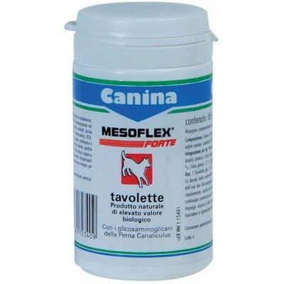 Canina Pharma Mesoflex Forte - Integratore articolare e osseo per cani - 60 compresse Canina Pharma Mesoflex Forte - Integratore articolare e osseo per cani - 60 compresse