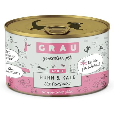 GRAU 7819 Katvoeding - Vochtig, 200g GRAU 7819 Katvoeding - Vochtig, 200g
