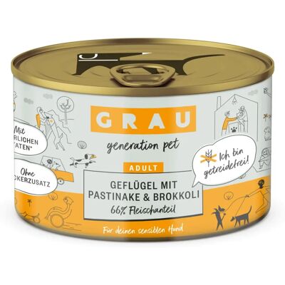 GRAU Hondenvoer - Kip, Broccoli, Pastinaak - 200g GRAU Hondenvoer - Kip, Broccoli, Pastinaak - 200g