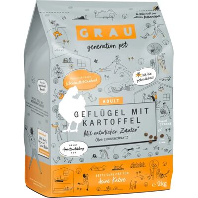 Nourriture pour chats sans céréales GRAU - 2kg - Publicité Nourriture pour chats sans céréales GRAU - 2kg - Publicité