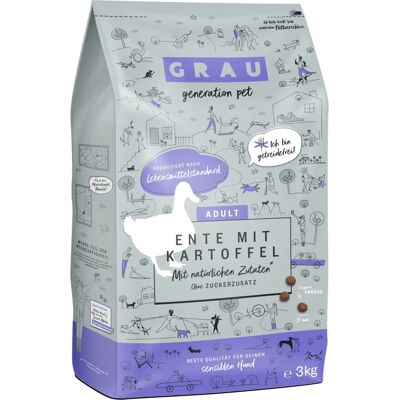 GRAU Gęś + Ziemniaki karma dla psów - Wrażliwy żołądek - 3kg GRAU Gęś + Ziemniaki karma dla psów - Wrażliwy żołądek - 3kg