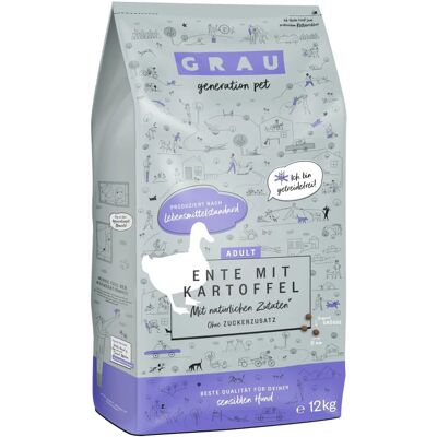 GRAU Ente & Kartoffel Hundetrockenfutter - Sensible Verdauung GRAU Ente & Kartoffel Hundetrockenfutter - Sensible Verdauung