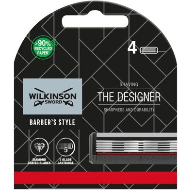 Barra de barbear Wilkinson Sword The Architect - Cabeça giratória, lâminas de reposição, compacta Barra de barbear Wilkinson Sword The Architect - Cabeça giratória, lâminas de reposição, compacta