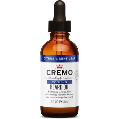 Cremo Cooling Beard Oil Citrus & Mint Leaf - Beard Oil Cremo Cooling Beard Oil Citrus & Mint Leaf - Beard Oil
