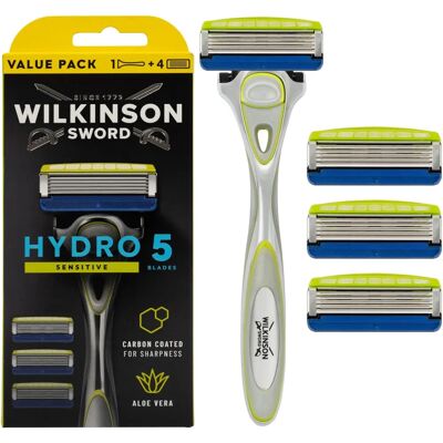 Wilkinson Sword Hydro 5 Skin Protection Sensitive - Shaver - 4 Blades Wilkinson Sword Hydro 5 Skin Protection Sensitive - Shaver - 4 Blades