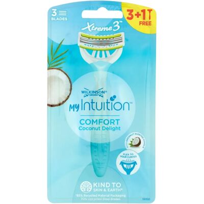 Wilkinson Sword Xtreme 3 Comfort Kokos-Delight Maszynki jednorazowe 4 szt Wilkinson Sword Xtreme 3 Comfort Kokos-Delight Maszynki jednorazowe 4 szt