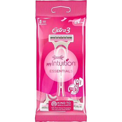 Wilkinson Sword Extra 3 Beauty Razors - Women, 4 pcs Wilkinson Sword Extra 3 Beauty Razors - Women, 4 pcs