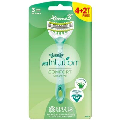 Wilkinson Sword Wilkinson Sword My Intuition Comfort Sensitive Rasierer - Pack 6 Wilkinson Sword Wilkinson Sword My Intuition Comfort Sensitive Rasierer - Pack 6