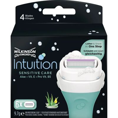 Wilkinson Sword Intuition Sensitive Women’s Razor - 6 Refills Wilkinson Sword Intuition Sensitive Women’s Razor - 6 Refills