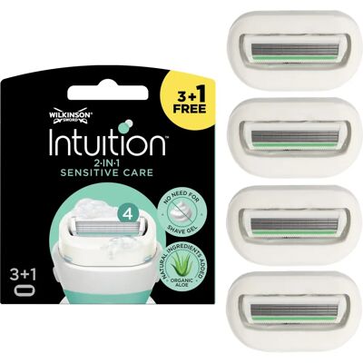 Wilkinson Sword - Intuition Sensitive Care - Women's - 4 blades - Razor Blades Wilkinson Sword - Intuition Sensitive Care - Women's - 4 blades - Razor Blades
