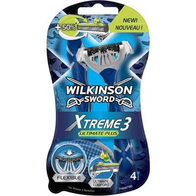 Wilkinson Sword Xtreme 3 Ultimate jednorazowe golarki - 4 sztuki Wilkinson Sword Xtreme 3 Ultimate jednorazowe golarki - 4 sztuki