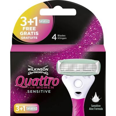 Wilkinson Sword Quattro für Frauen Bikini Rasierer Klingen - Rasierklingen Wilkinson Sword Quattro für Frauen Bikini Rasierer Klingen - Rasierklingen