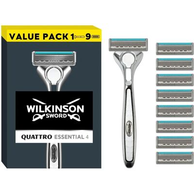 Wilkinson Sword - Quattro Titanium Sensitive Set - Shaver with one head + spare head Wilkinson Sword - Quattro Titanium Sensitive Set - Shaver with one head + spare head