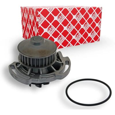 Pompa dell'acqua in alluminio FEBI BILSTEIN 01853 con guarnizione - VW, SEAT, 30 denti Pompa dell'acqua in alluminio FEBI BILSTEIN 01853 con guarnizione - VW, SEAT, 30 denti