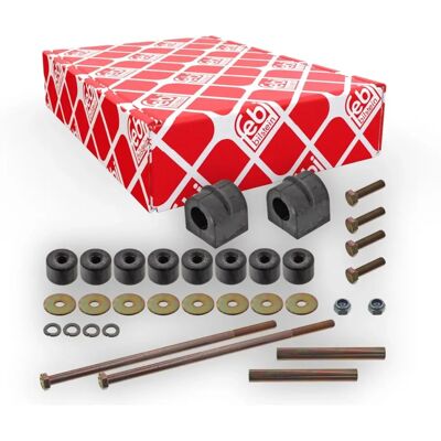 Febi Bilstein Front Axle Stabilizer Bushing Kit - Suspension Stabilizer Bar Bushing Repair Kit Febi Bilstein Front Axle Stabilizer Bushing Kit - Suspension Stabilizer Bar Bushing Repair Kit