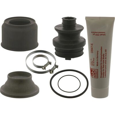 FEBI BILSTEIN CV-leddsbeskyttelse - holdbart gummi, inkluderer klemmer og fett FEBI BILSTEIN CV-leddsbeskyttelse - holdbart gummi, inkluderer klemmer og fett