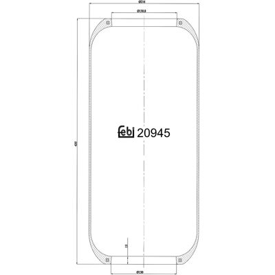 FEBI BILSTEIN 20945 Ανταλλακτικό αερόσας - Ανάρτηση πίσω άξονα για IVECO EuroCargo I-III FEBI BILSTEIN 20945 Ανταλλακτικό αερόσας - Ανάρτηση πίσω άξονα για IVECO EuroCargo I-III