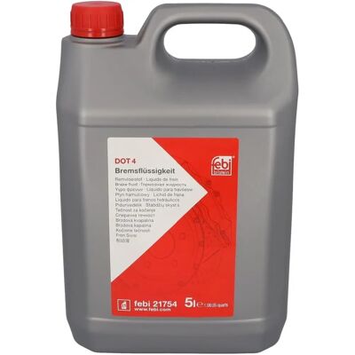 Płyn hamulcowy Febi Bilstein - 5L DOT 4 Kompatybilny z Pojazdami Płyn hamulcowy Febi Bilstein - 5L DOT 4 Kompatybilny z Pojazdami