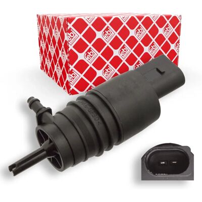 Febi Bilstein Waschwasserpumpe - 12V, Mono, 2 Anschlüsse Febi Bilstein Waschwasserpumpe - 12V, Mono, 2 Anschlüsse