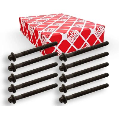 FEBI BILSTEIN Conjunto de parafusos de cabeça - M11 x 1,5, 126mm, Grau 12.9 - Bolt Kit FEBI BILSTEIN Conjunto de parafusos de cabeça - M11 x 1,5, 126mm, Grau 12.9 - Bolt Kit
