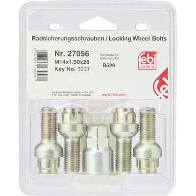 Febi Bilstein Radschraube - M14 x 1,5 - 53,5mm - Abschließbar Febi Bilstein Radschraube - M14 x 1,5 - 53,5mm - Abschließbar