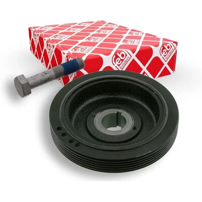 FEBI BILSTEIN Crankshaft Damper Pulley - Vibration Damper Pulley for Peugeot/ Citroën FEBI BILSTEIN Crankshaft Damper Pulley - Vibration Damper Pulley for Peugeot/ Citroën