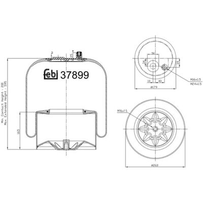 FEBI BILSTEIN 37899 Ilmavaimennin - Takapyörä FEBI BILSTEIN 37899 Ilmavaimennin - Takapyörä