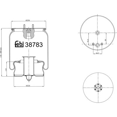 FEBI BILSTEIN 38783 Luftaffjedringsstøtte - Foraksel FEBI BILSTEIN 38783 Luftaffjedringsstøtte - Foraksel