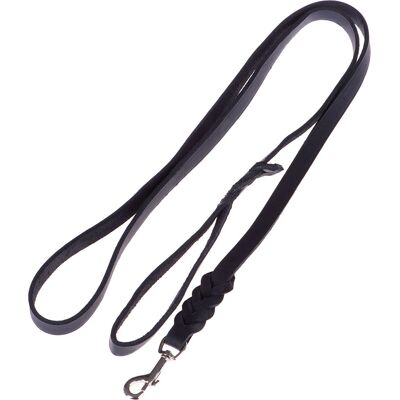 Heim Leather Dog Lead - 200cm - Black - Weather Resistant - Handmade in Germany Heim Leather Dog Lead - 200cm - Black - Weather Resistant - Handmade in Germany
