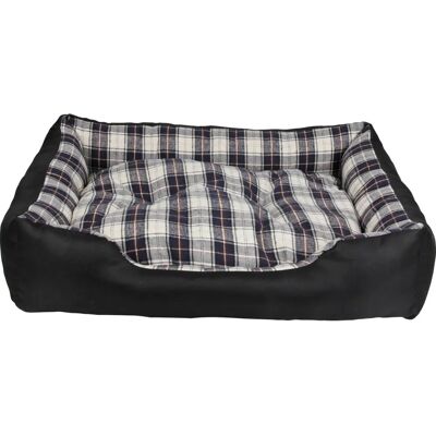 HEIM Schwarzes Haustierbett - 70x58x19 cm - Für Hunde und Katzen HEIM Schwarzes Haustierbett - 70x58x19 cm - Für Hunde und Katzen