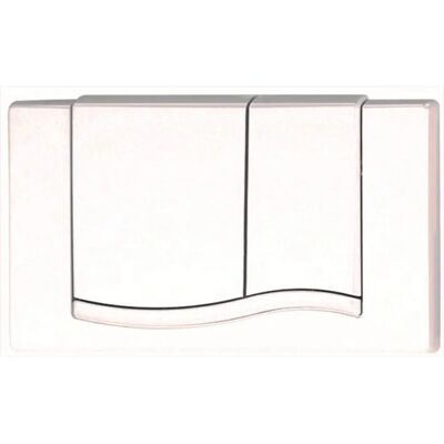 MepaWave Toilettenspülplatte - Weiß, 2-Mengen MepaWave Toilettenspülplatte - Weiß, 2-Mengen
