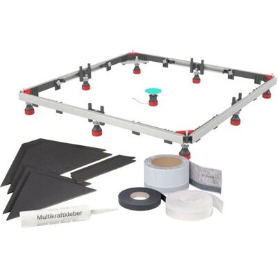Kit de receveur de douche MEPA avec cadre de montage insonorisé - Type de douche - Publicité Kit de receveur de douche MEPA avec cadre de montage insonorisé - Type de douche - Publicité