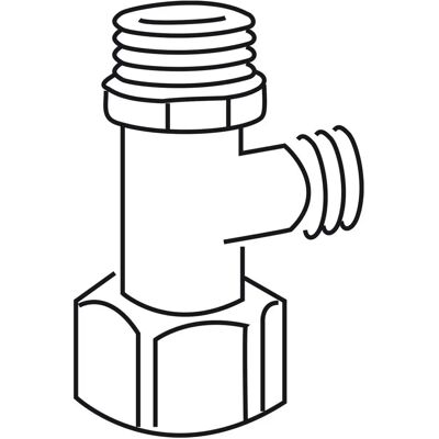 Mepa Hoekventiel 1/2 x 3/8 - Hoekventiel Mepa Hoekventiel 1/2 x 3/8 - Hoekventiel
