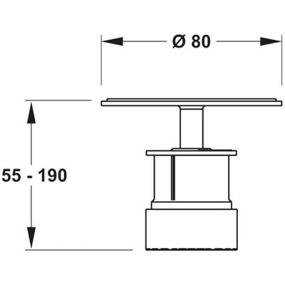MEPA Höhenverstellung EasyLift 150193 für superflache Duschwannen MEPA Höhenverstellung EasyLift 150193 für superflache Duschwannen