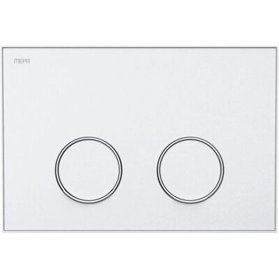 MEPA 421050 Betätigungsplatte Weiß-Mattweiß 2-Mengen MEPA 421050 Betätigungsplatte Weiß-Mattweiß 2-Mengen