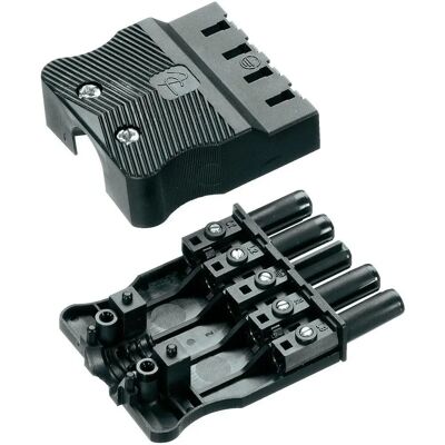 Connecteur d'alimentation Adels-Contact 18004 - 4 pôles, noir - IP20/IP40 - Publicité Connecteur d'alimentation Adels-Contact 18004 - 4 pôles, noir - IP20/IP40 - Publicité