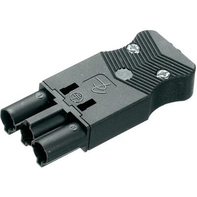 Adels-Contact 17720 Stromanschluss - 2P + PE, 16A, Schwarz Adels-Contact 17720 Stromanschluss - 2P + PE, 16A, Schwarz